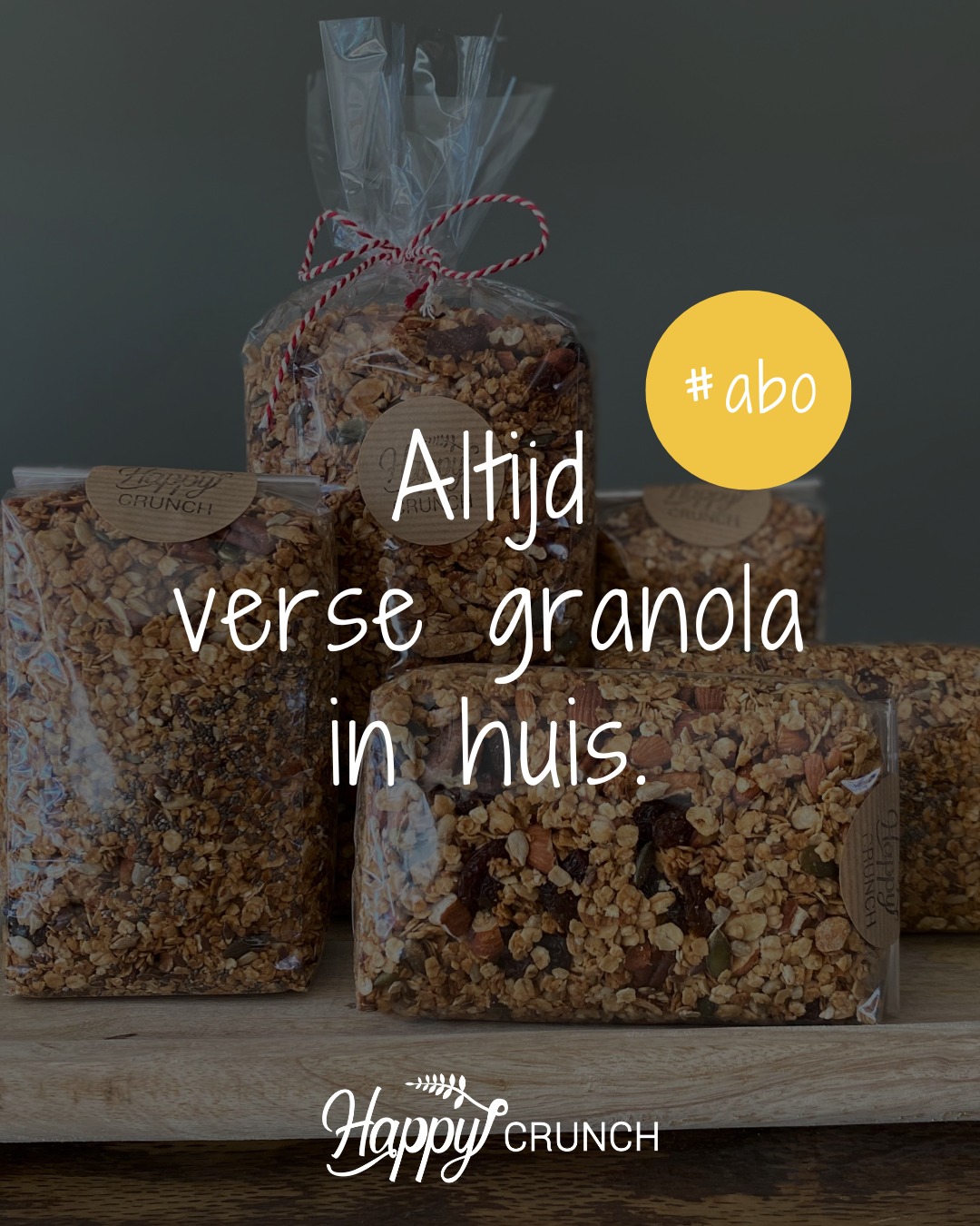 Elke maand een goed begin, zonder nadenken.
Met een Happy Crunch abonnement wordt je granola vers bij je thuisbezorgd. Flexibel, maandelijks aanpasbaar en opzegbaar, precies zoals het past bij jouw ritme.
Zo begin je elke dag nรฉt even beter.
Angelique ๐ฉ๐ผโ๐ณ
#granola #metliefdegemaakt #versgebakken #granolaabonnement