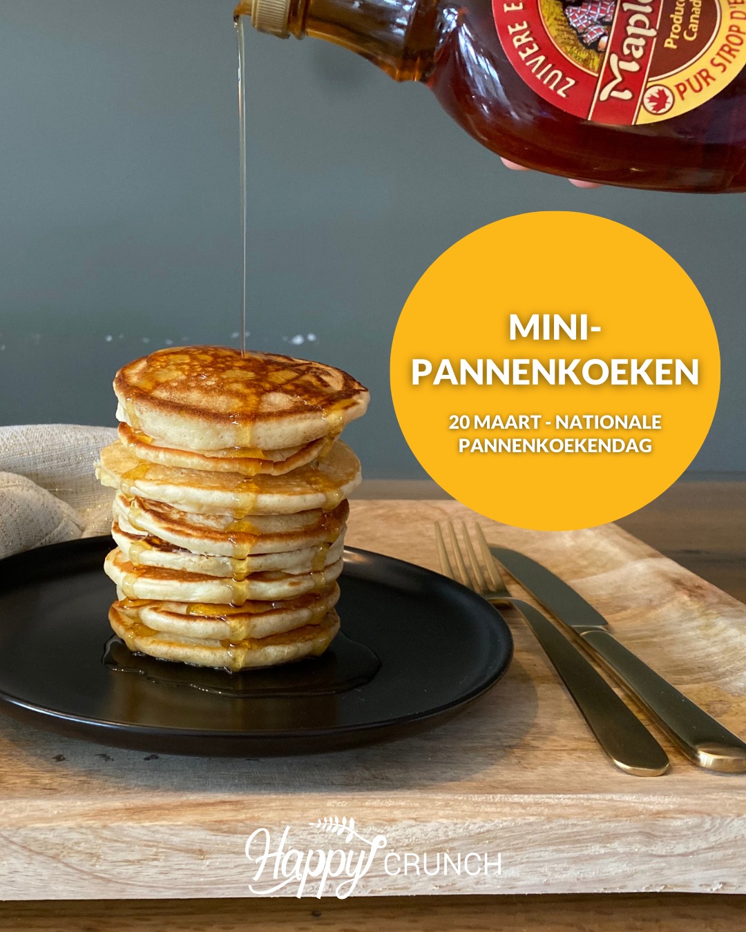 𝗩𝗮𝗻𝗱𝗮𝗮𝗴 𝗶𝘀 𝗵𝗲𝘁 𝗡𝗮𝘁𝗶𝗼𝗻𝗮𝗹𝗲 𝗣𝗮𝗻𝗻𝗲𝗻𝗸𝗼𝗲𝗸𝗲𝗻𝗱𝗮𝗴 🥞
Deze mini pannenkoekjes zijn heerlijk met een beetje maple syrup. Maple syrup is een natuurlijker zoetmiddel dan veel andere siropen, maar zoals met alles geldt: een beetje is al genoeg.

Combineer het eventueel met fruit en/of een klein beetje granola en je hebt een heerlijke lunch of maaltijd. 

Angelique 👩🏼‍🍳

#pannenkoekendag #ontbijtinspiratie #happycrunch #granola #ontbijtidee