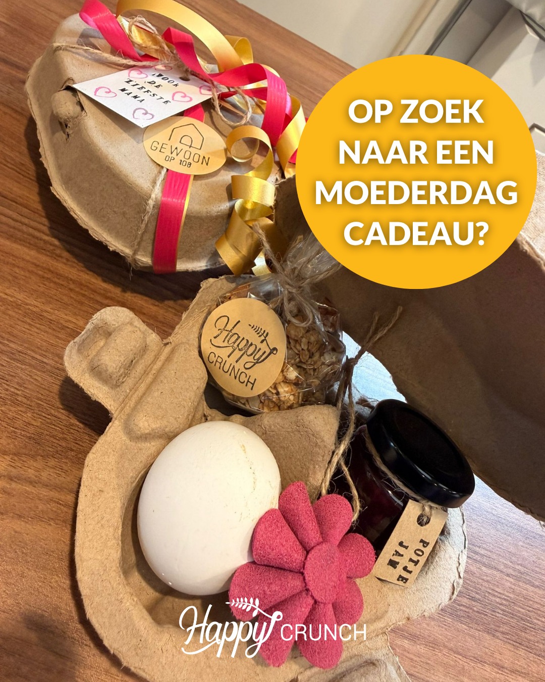 Voor Moederdag heeft mijn zus Cindy samen met haar team van @gewoonop106 in Nieuwkuijk weer prachtige cadeaupakketjes samengesteld, met o.a. heerlijke Happy Crunch granola 🥣✨

Een liefdevol en lokaal cadeau om je moeder echt mee te verrassen 💛 voor een ontspannen Moederdagmomentje.

Angelique 👩🏼‍🍳

#moederdag #moederdagcadeau #cadeautip #lokaalshoppen #nieuwkuijk #gewoonop106 #happycrunch #granola #verwenmoment #liefstemama